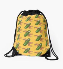 Pickle Rick Drawstring Bag
