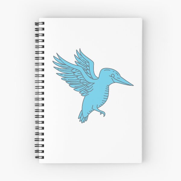 Item preview, Kingfisher Flying Mono Line designed and sold by patrimonio.
