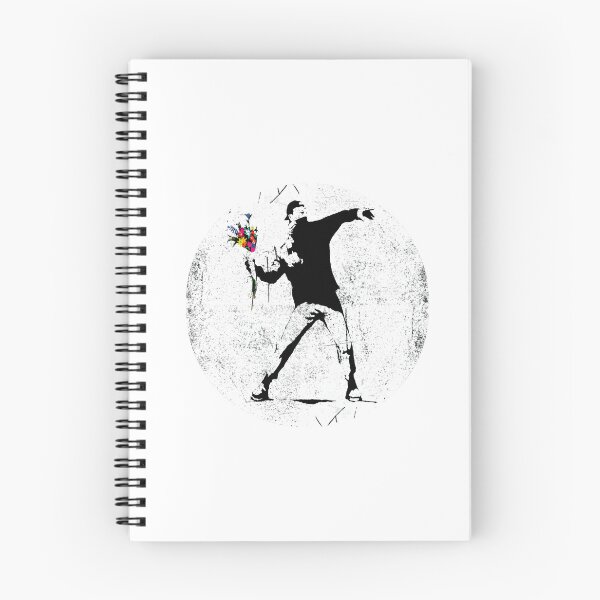 Item preview, Banksy Protester Throwing Flowers Classic  designed and sold by morangekinsuz.