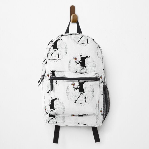 Item preview, Banksy Protester Throwing Flowers Classic  designed and sold by morangekinsuz.