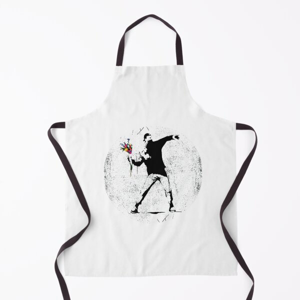 Item preview, Banksy Protester Throwing Flowers Classic  designed and sold by morangekinsuz.
