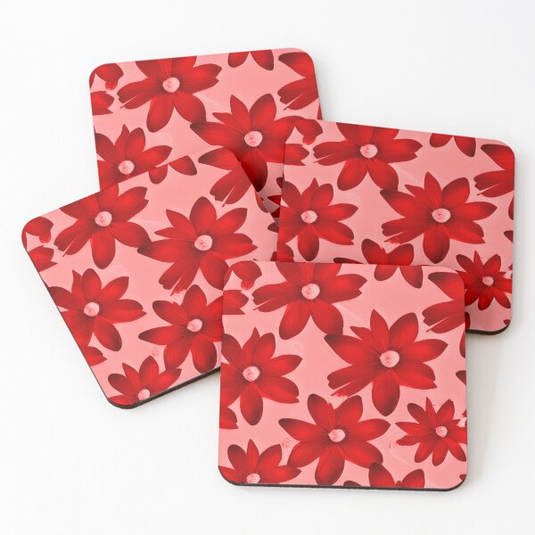 Item preview, Blooming Red On Pink designed and sold by TiltedCode.