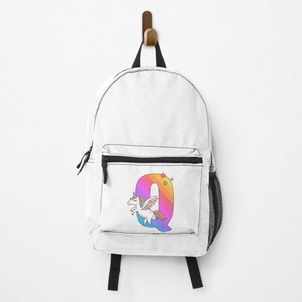 Item preview, Unicorn Monogram Letter Q Initial Cute Birthday Gift designed and sold by Delightfully Cynical.