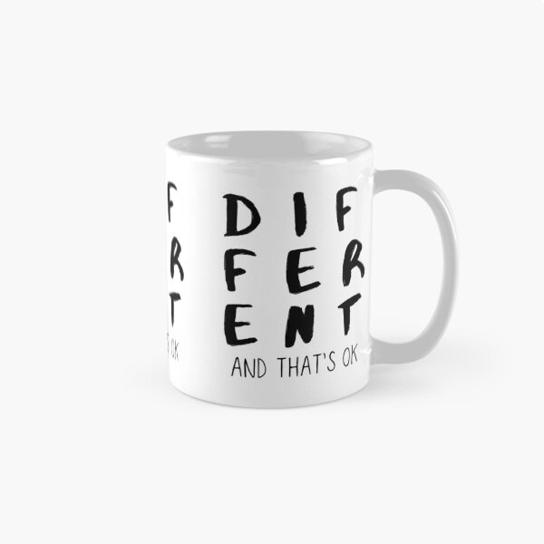 Item preview, Different And Thats OK. Typography. Black Text. Capitals designed and sold by JellyBeenzz.
