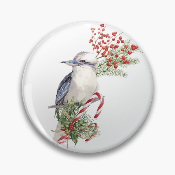 Item preview, An Australian Christmas - Festive Kookaburra Illustration designed and sold by Annalee Beer.