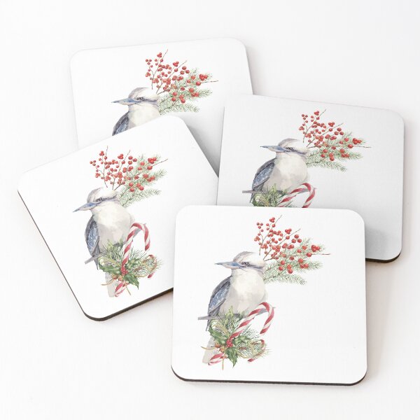 Item preview, An Australian Christmas - Festive Kookaburra Illustration designed and sold by Annalee Beer.