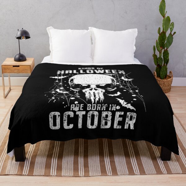 Item preview, Skull Birthday - Kings Of Halloween Are Born In October designed and sold by SpookySeasonTee.