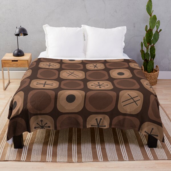 Item preview, 1950s Mod Art Soft Cubes Brown designed and sold by thepixelgarden.