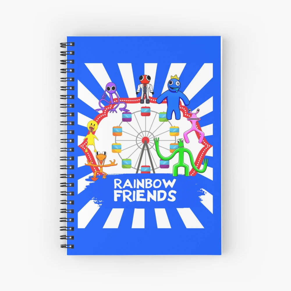 rainbow friends game Spiral Notebook for Sale by malta-bella