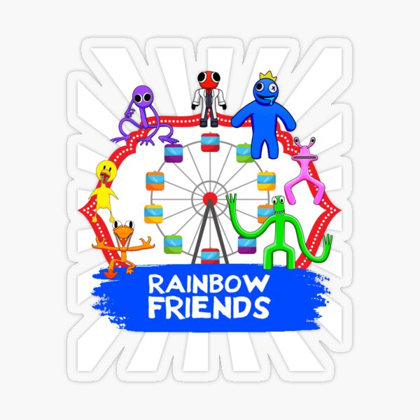 Rainbow Friends Paint Splatter Sticker for Sale by TheBullishRhino