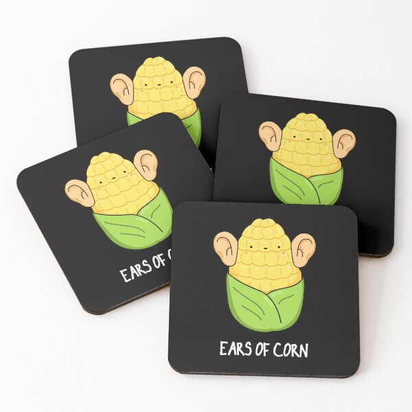 Item preview, Ears Of Corn Funny Corn Puns (Dark BG) designed and sold by punnybone.
