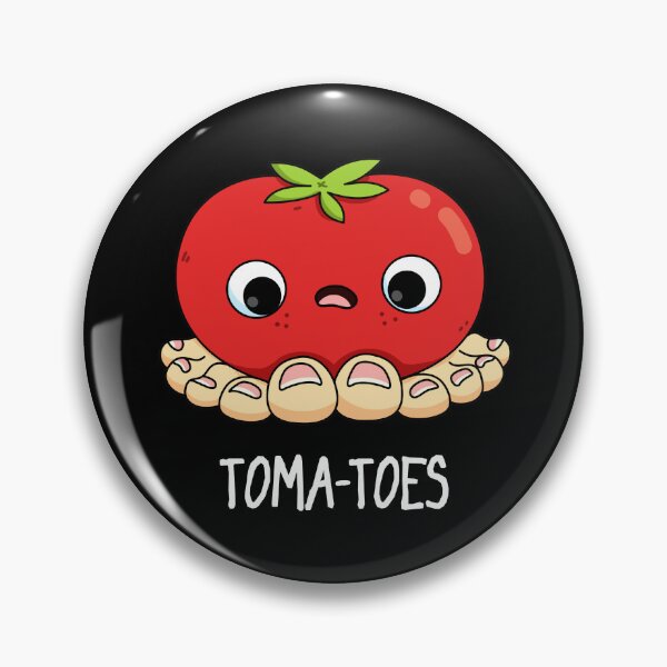 Item preview, Toma-toes With Toes Funny Tomato Puns (Dark BG) designed and sold by punnybone.