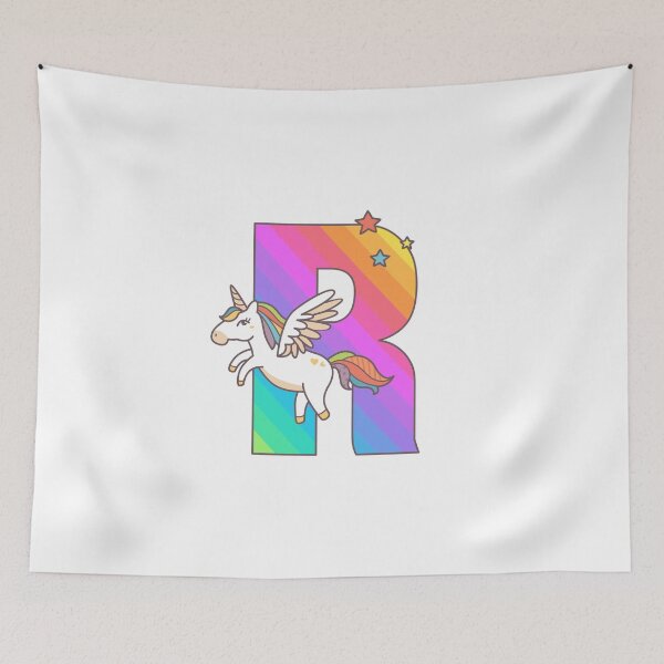 Aperçu de l'œuvre Cadeau d'anniversaire mignon initial de lettre de monogramme de licorne créée et vendue par Delightfully Cynical.