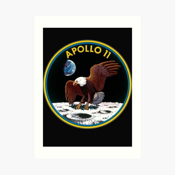 Apollo 11 Mission Logo Sticker Art Print For Sale By Drjaedenbashi