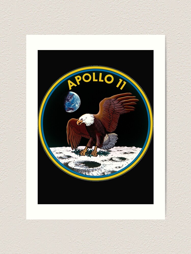 Apollo 11 Mission Logo Sticker Art Print For Sale By Drjaedenbashi