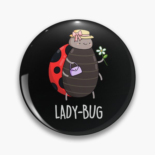 Item preview, Lady-Bug Funny Insect Ladybird Puns (Dark BG) designed and sold by punnybone.
