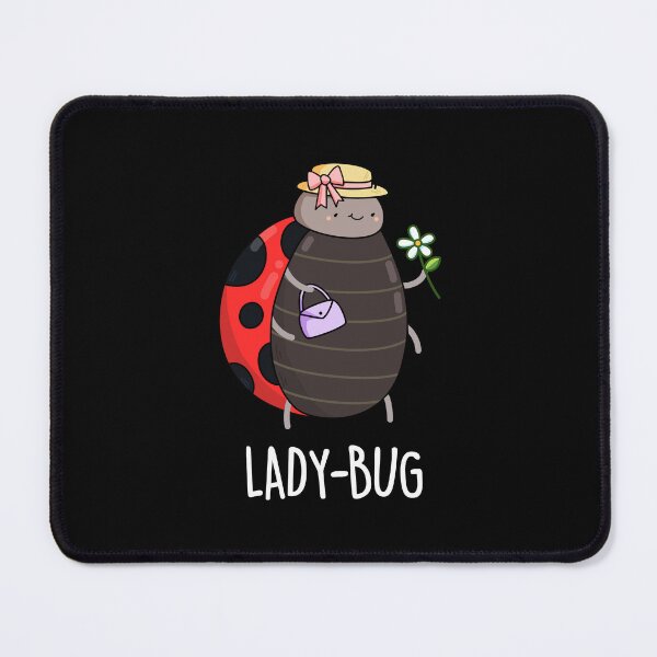 Item preview, Lady-Bug Funny Insect Ladybird Puns (Dark BG) designed and sold by punnybone.