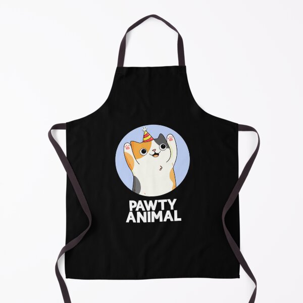 Item preview, Pawty Animal Funny Party Cat Puns (Dark BG) designed and sold by punnybone.