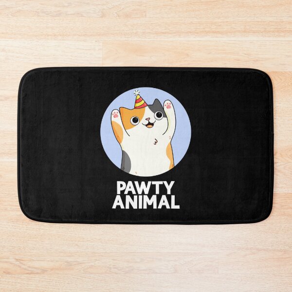 Item preview, Pawty Animal Funny Party Cat Puns (Dark BG) designed and sold by punnybone.