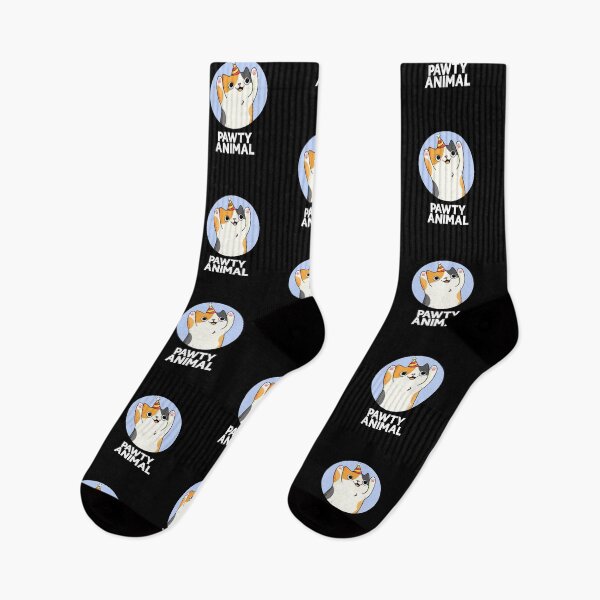 Item preview, Pawty Animal Funny Party Cat Puns (Dark BG) designed and sold by punnybone.