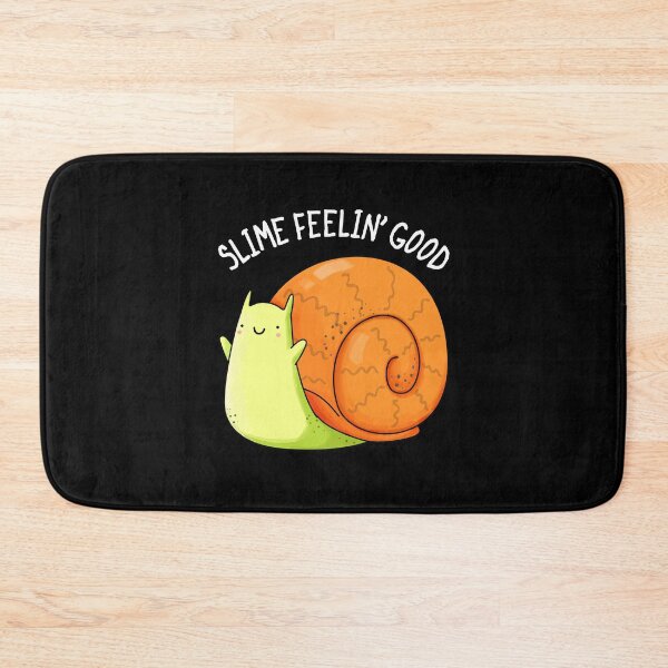 Item preview, Slime Feelin Good Funny Snail Puns (Dark BG) designed and sold by punnybone.