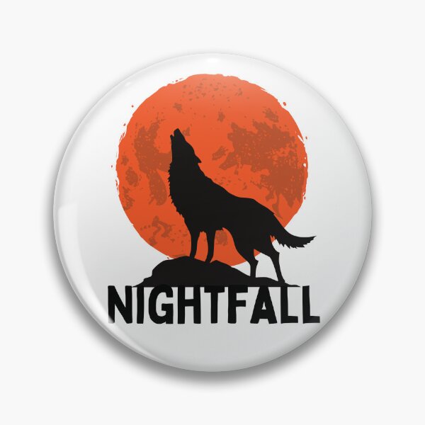 Item preview, Nightfall wolf howling at the moon design designed and sold by Williamdripfoe.