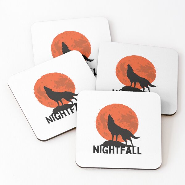 Item preview, Nightfall wolf howling at the moon design designed and sold by Williamdripfoe.