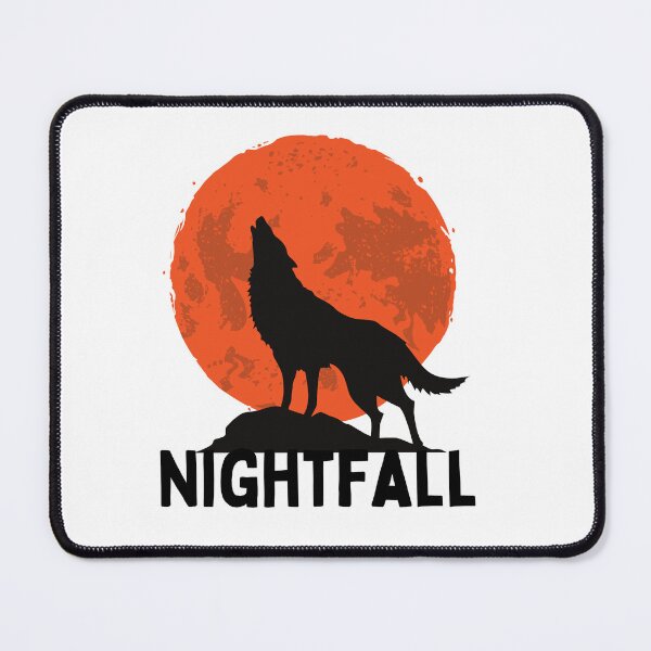 Item preview, Nightfall wolf howling at the moon design designed and sold by Williamdripfoe.