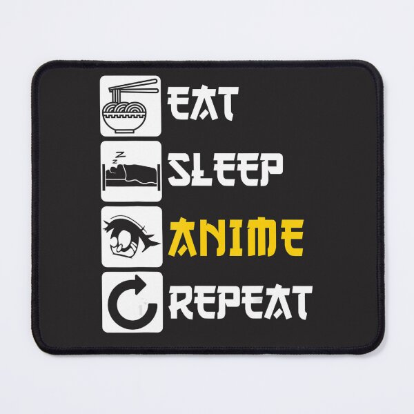 Item preview, Eat Sleep Anime Repeat Manga Japan Saying Cosplay KPop designed and sold by XimenaLawrence.