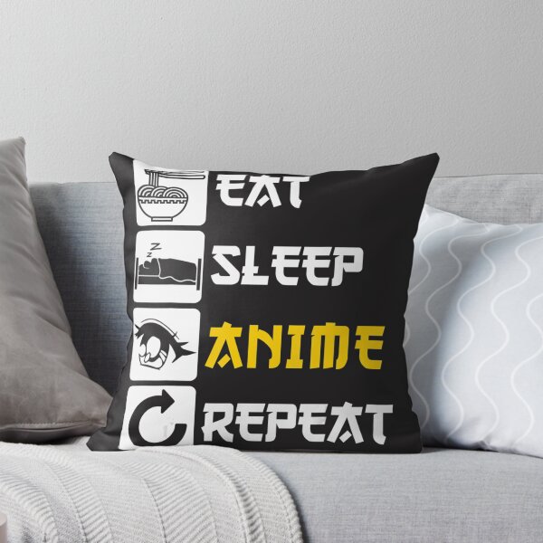 Item preview, Eat Sleep Anime Repeat  Manga Japan Saying Cosplay KPop  designed and sold by XimenaLawrence.