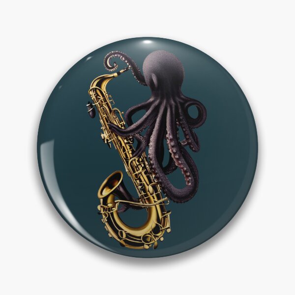 Item preview, Abstract Octopus Playing Music designed and sold by Asiram-Official.
