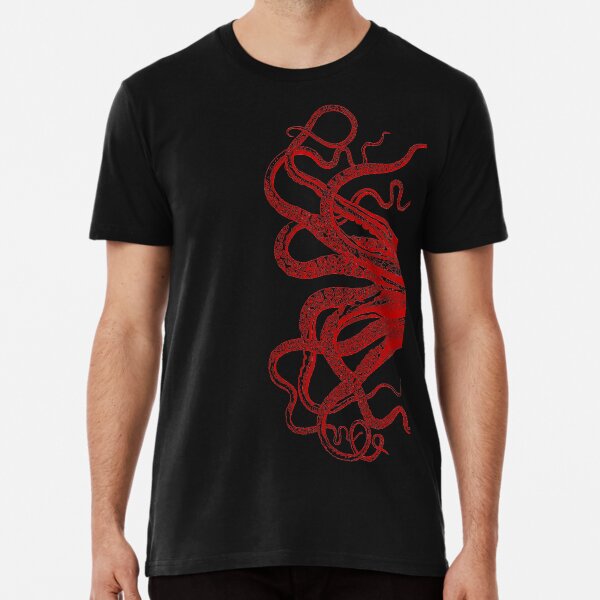 Sailor Ruin T-Shirt Mens baseball Octopus Squid Pirate skull rum deep sea
