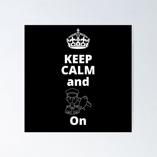 Item preview, Keep Calm And Pilot On designed and sold by Marvett-World.