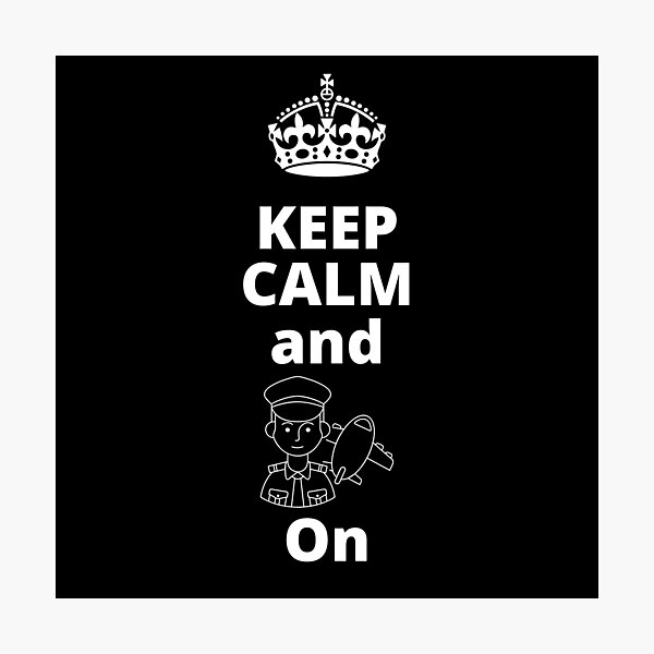 Item preview, Keep Calm And Pilot On designed and sold by Marvett-World.