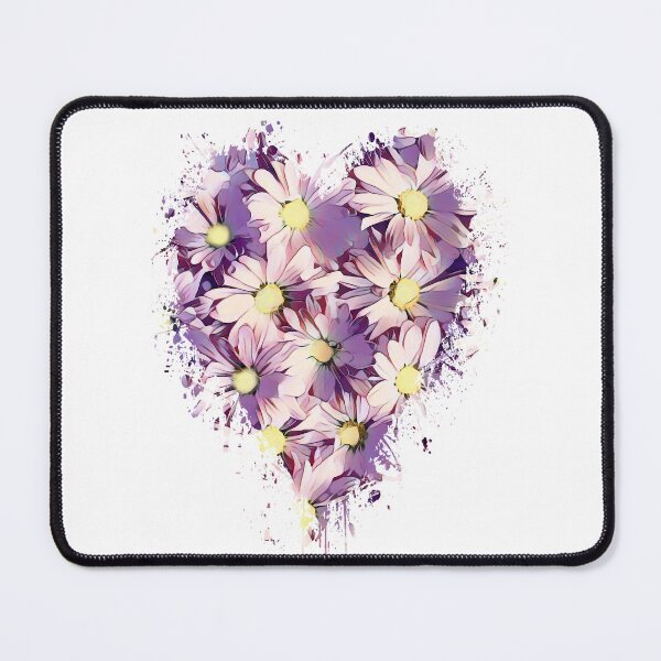 Item preview, Purple Daisies Heart designed and sold by Heathermarie321.