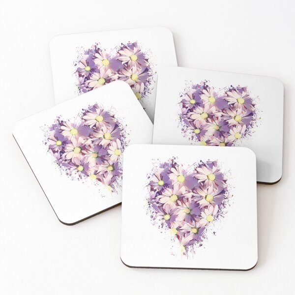 Item preview, Purple Daisies Heart designed and sold by Heathermarie321.
