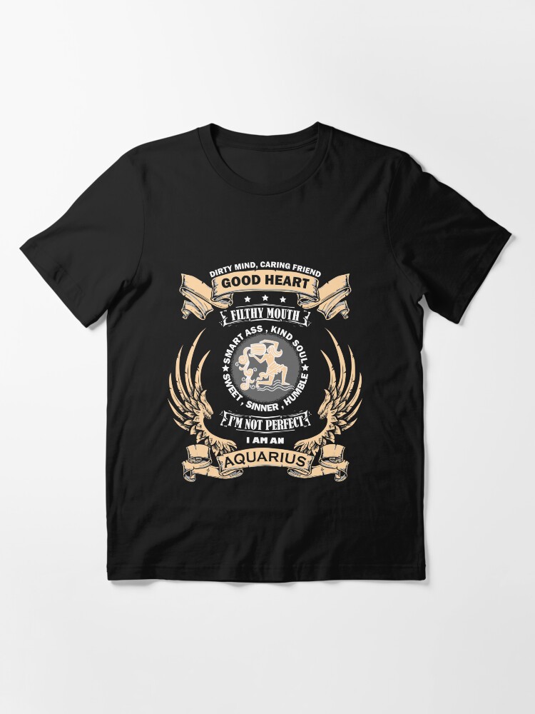 Alternate view of Zodiac Sign - Aquarius Essential T-Shirt