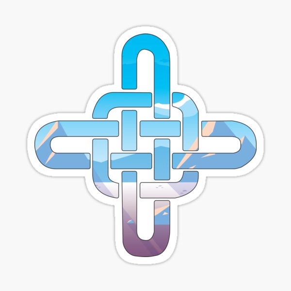 Item preview, Icebergs In The Ocean Celtic Knot designed and sold by damonasplace.