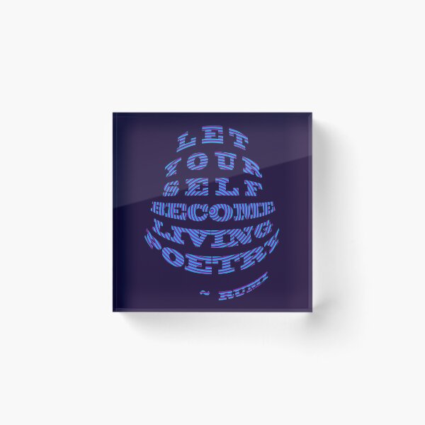 Item preview, Be 'LIVING POETRY' by Rumi designed and sold by TeaseTees.