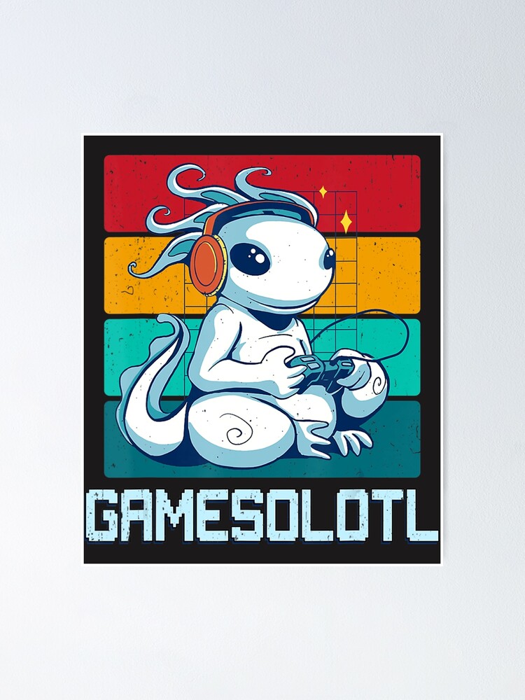 Gamesolotl Cute Axolotl Video Gamer Kawaii Anime Boys Girls Poster for  Sale by XimenaLawrence