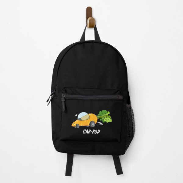 Item preview, Car-rod Funny Carrot Puns (Dark BG) designed and sold by punnybone.