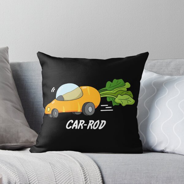 Item preview, Car-rod Funny Carrot Puns (Dark BG) designed and sold by punnybone.