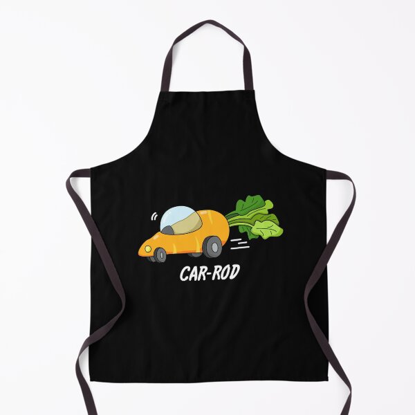 Item preview, Car-rod Funny Carrot Puns (Dark BG) designed and sold by punnybone.