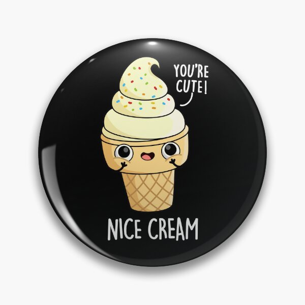 Item preview, Nice Cream Funny Ice Cream Puns (Dark BG) designed and sold by punnybone.