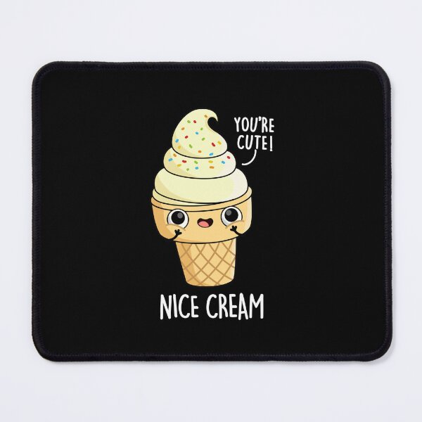 Item preview, Nice Cream Funny Ice Cream Puns (Dark BG) designed and sold by punnybone.