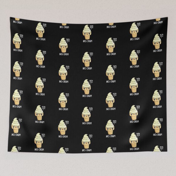 Item preview, Nice Cream Funny Ice Cream Puns (Dark BG) designed and sold by punnybone.