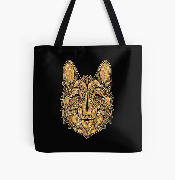 Rottweiller German Shepherd Golden Retriever Mix Cathy Peek Animal Art Tote  Bag by Cathy Peek - Fine Art America