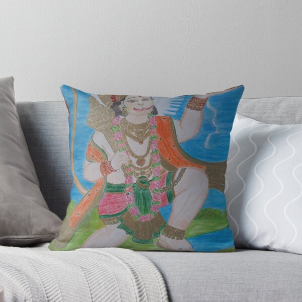Item preview, Painting of hanuman,done in A4 size paper using colourpencil and gel pen designed and sold by Dream11j.