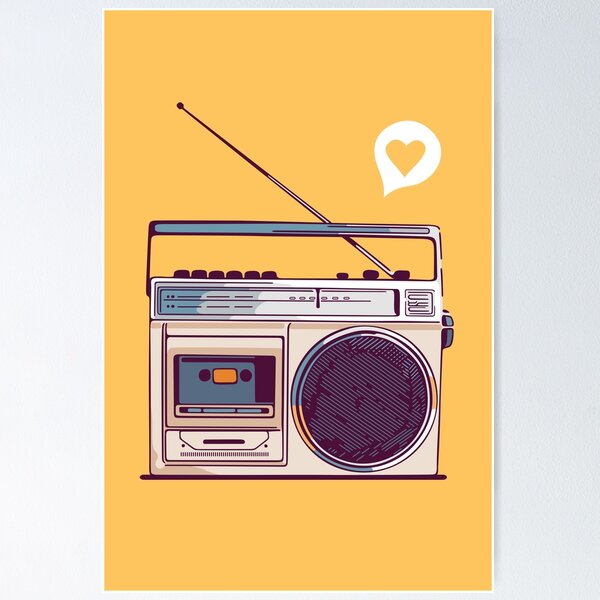 | for Posters Sale Boombox Redbubble