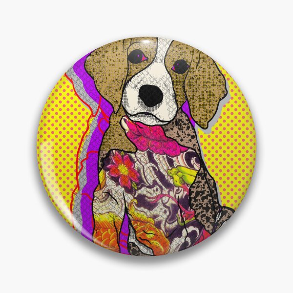 Item preview, tattoo cute dog in pop look  designed and sold by Brotherconk.